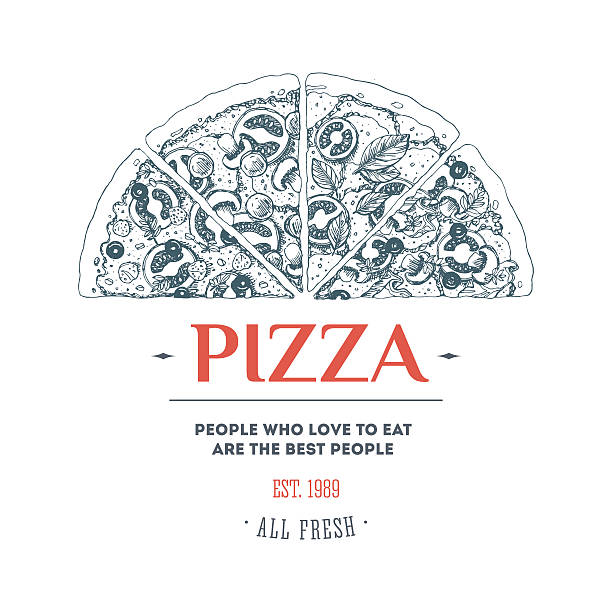 ilustraciones, imágenes clip art, dibujos animados e iconos de stock de pizza banner plantilla de diseño. colección de banners. ilustración vectorial - pizza