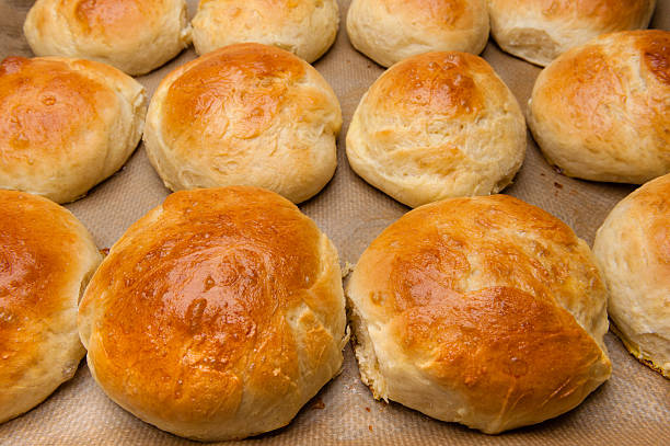istock Fresh homemade Burger Buns/Brioche, Close-up. 510320106