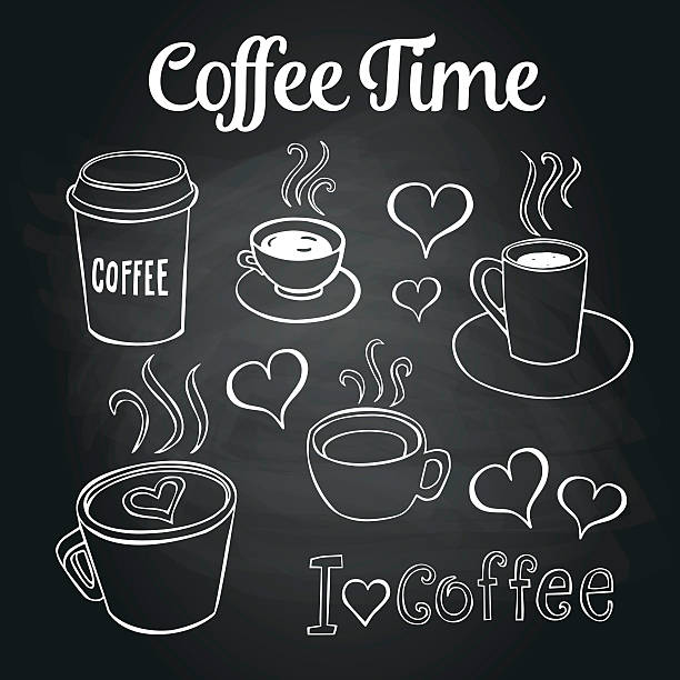 2,500+ Chalk Coffee Cup Stock Illustrations, Royalty-Free Vector