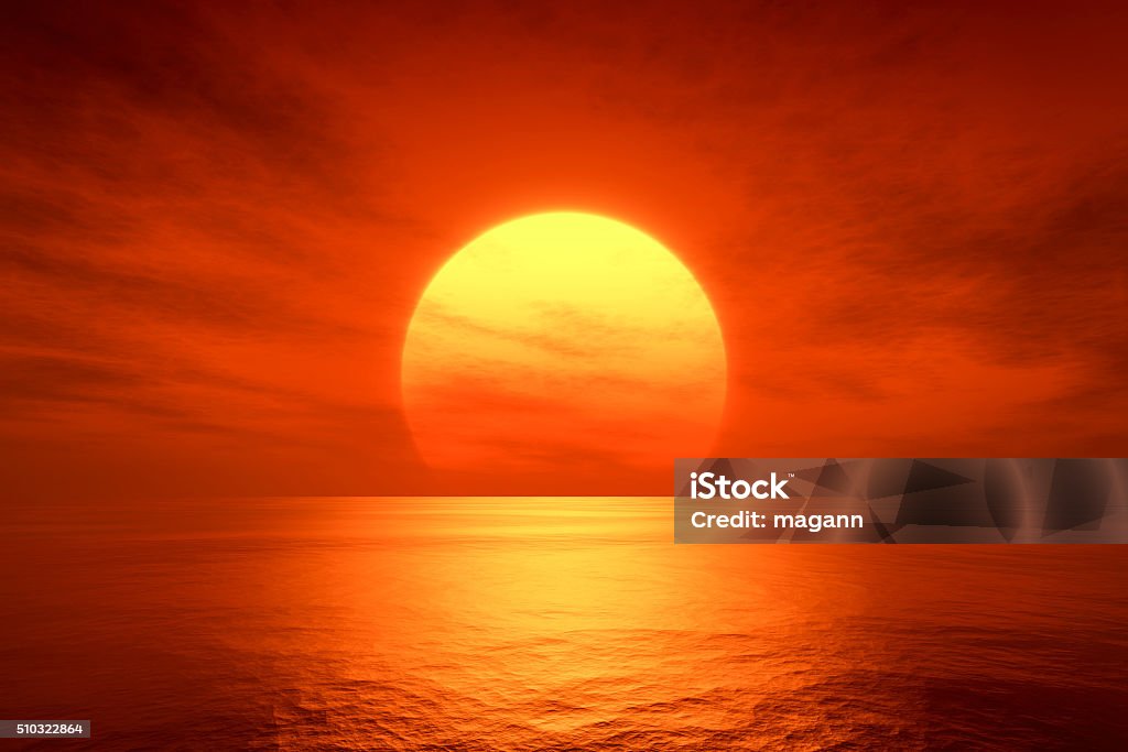 Красный закат - Стоковые фото Закат солнца роялти-фри