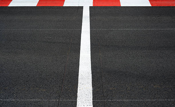 istock Start and Finish race line asphalt Grand Prix circuit 510323708