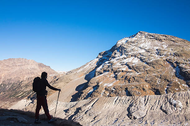 istock Hiker enjoying the mountain views on Morteratsch Glacier, Switzerland 510327194
