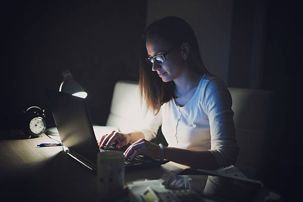 istock Working Late at home 510331036