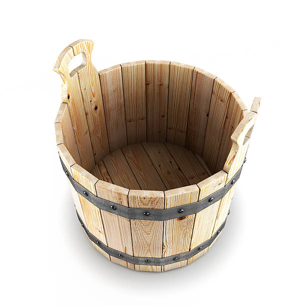 istock Open wooden bucket 510331403