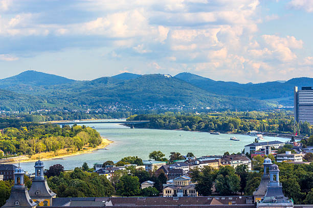 aerial of Bonn, the former capital of Germany aerial of Bonn, the former capital of Germany bonn germany stock pictures, royalty-free photos & images