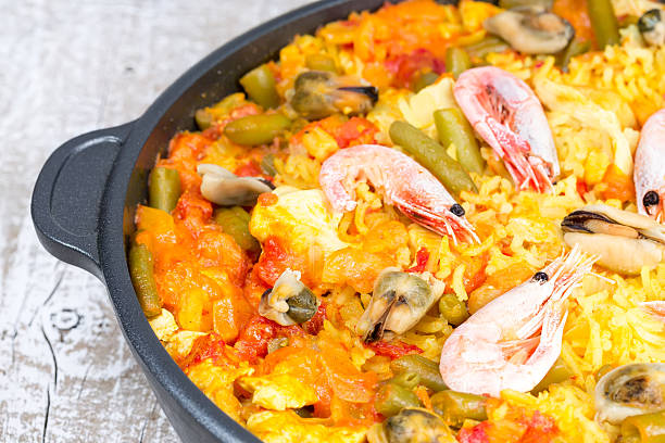 istock Paella with seafood 510336825