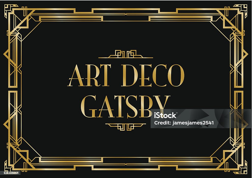 art Decó de fondo gatsby - arte vectorial de Estilo Años Veinte libre de derechos