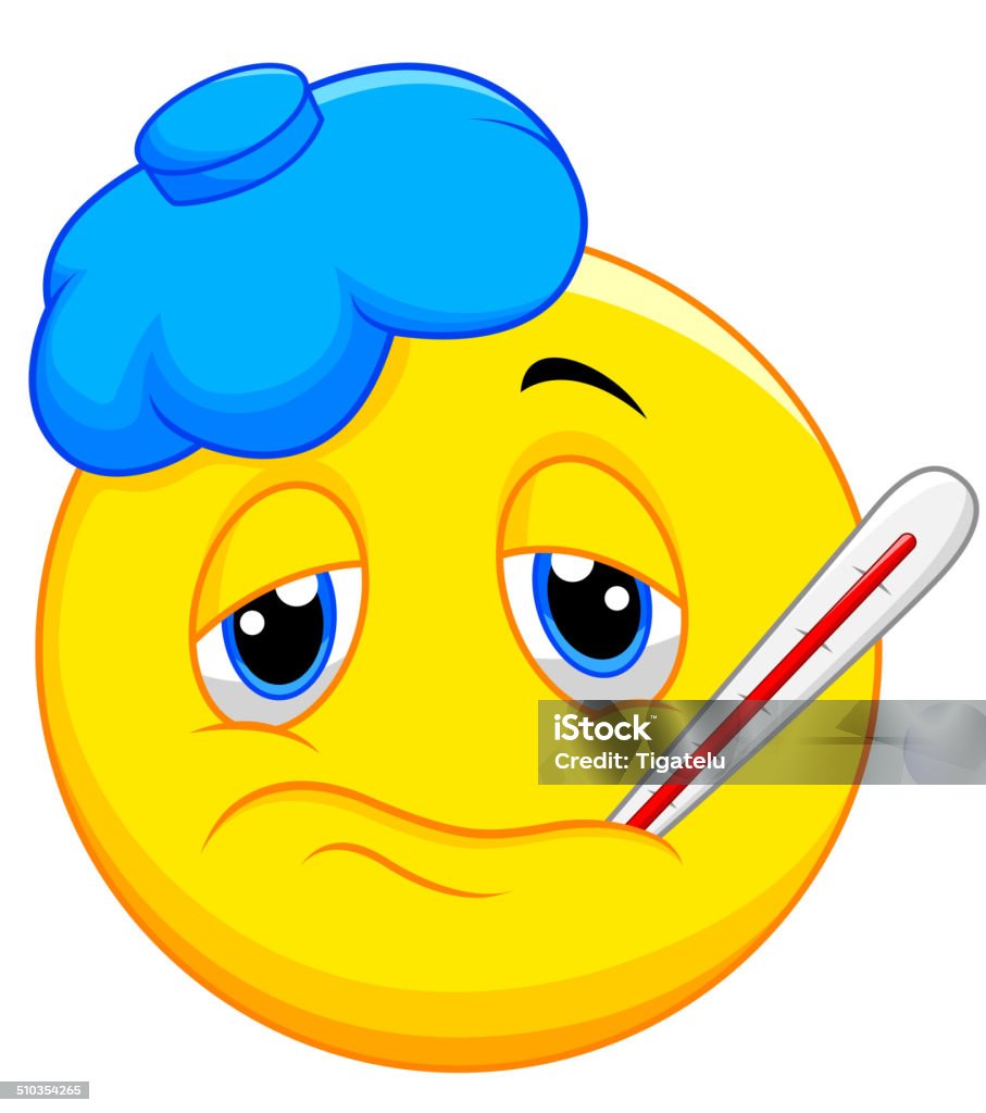 Phim Hoạt Hình Sick Biểu Tượng Cảm Xúc Hình minh họa Sẵn có - Tải ...