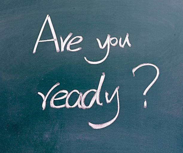 istock Are You Ready Written on blackboard 510354439