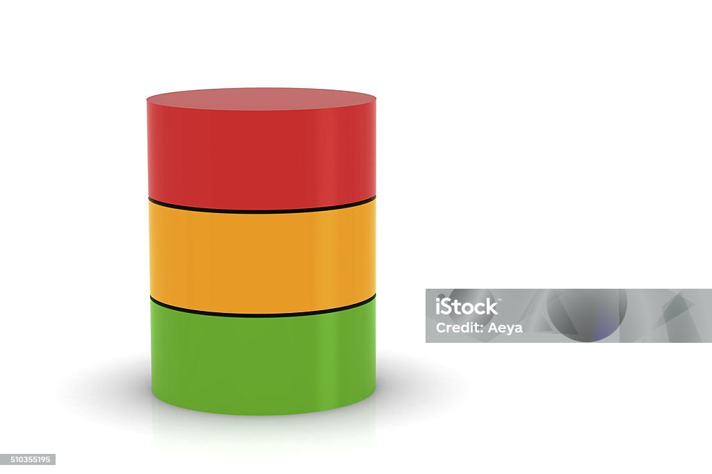 colorful 3d pie chart graph. High resolution render. Banking Stock Photo