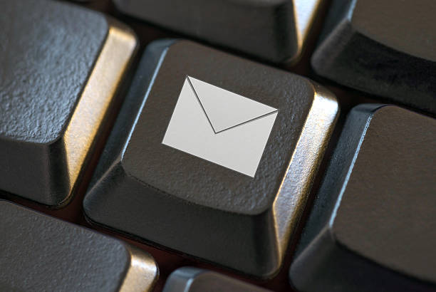 istock Black Keyboard with symbolic email key 510355463