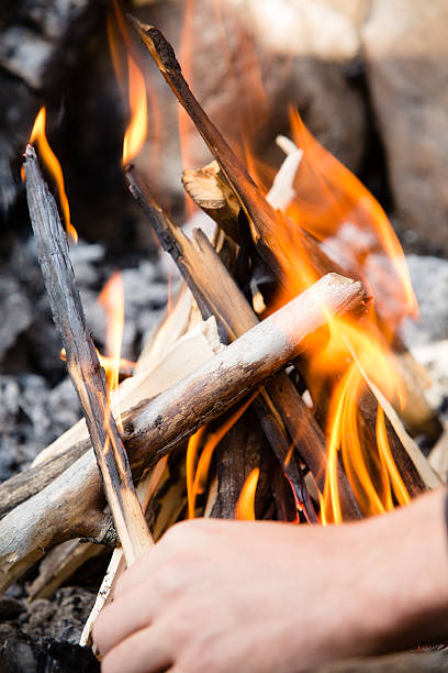 Fuoco di accampamento - foto stock