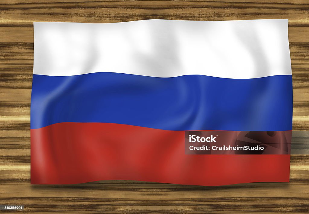 Russia Flag Creative Graphic Wood Design Russia Flag Wood Design 2018 stock illustration