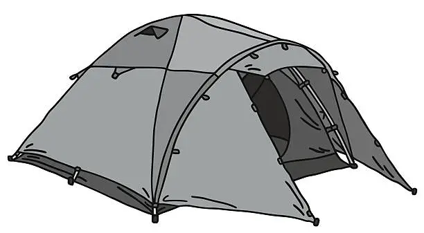 Vector illustration of tent