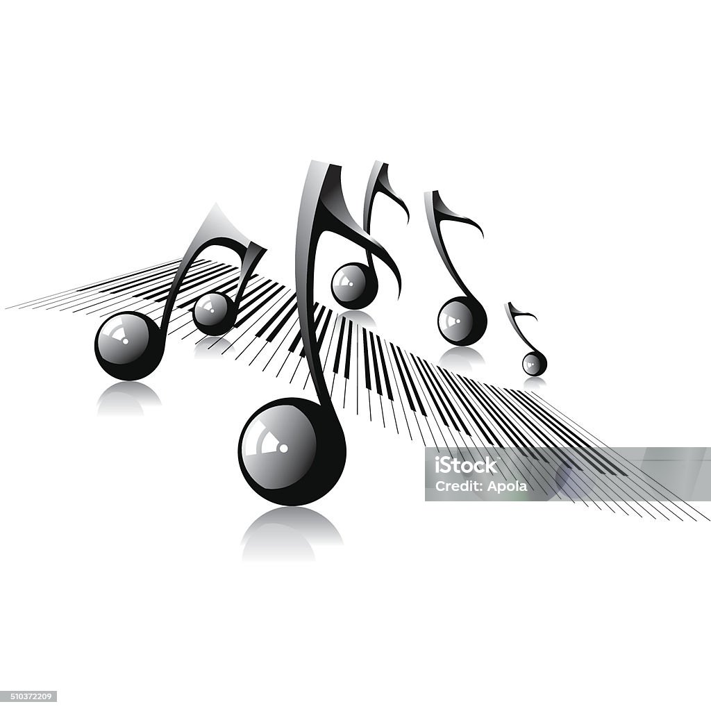 Music background, musical notes and staff Singing stock vector