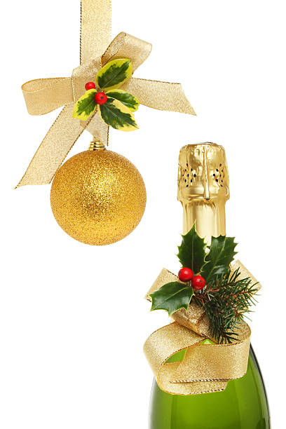 istock Champagne and gold ball 510373383
