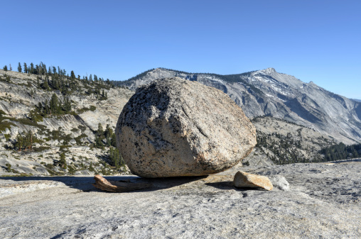 Glacial erratic at Olmsted Point, Yosemite National Park, CA