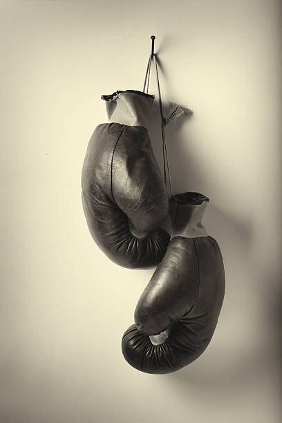 istock Vintage old boxing gloves 510376209