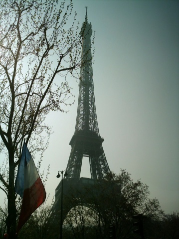 Eiffel Tower in Spring in Paris, France