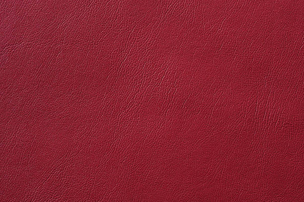 istock Closeup of seamless red leather texture 510378683