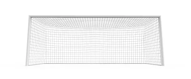 3d modelled and rendered goal post.