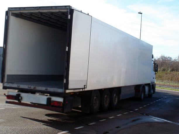 istock Semi Truck Been Opened For Loading 510384156