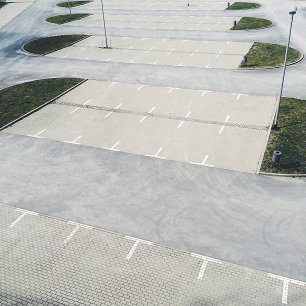 istock Empty parking lot in Berlin, Germany 510385990