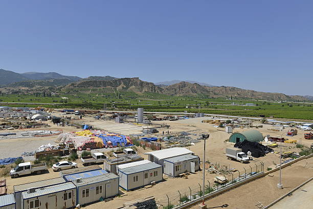 istock Bird eye view on construction site, Turkey 510389876