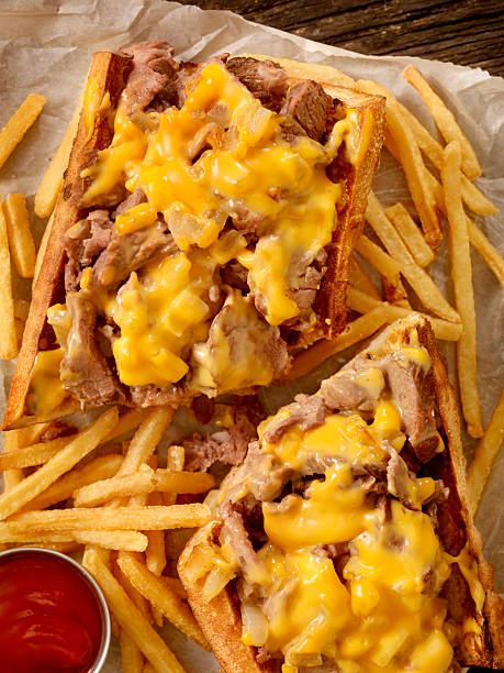 istock Philly Cheese Steak Sandwich with Fries 510390038