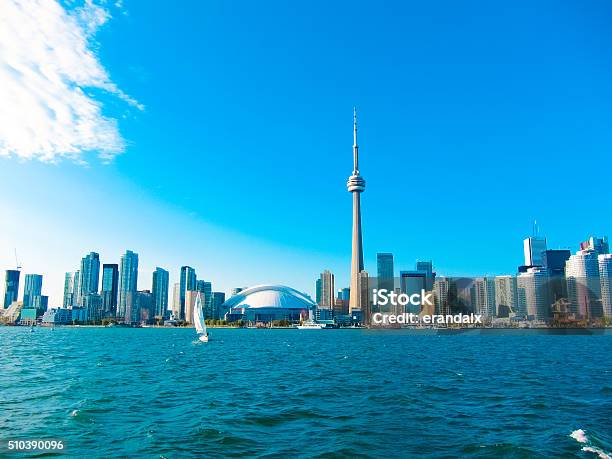 Toronto City Skyline Canada Stock Photo - Download Image Now - Apartment, Architectural Dome, Built Structure