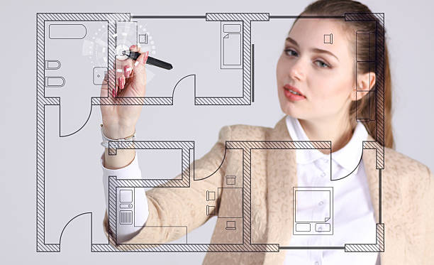 istock female architect working with a virtual apartment plan 510391228