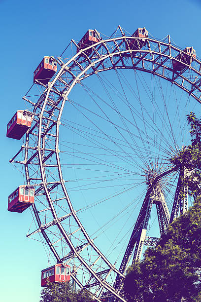 istock Retro Filter Of Fun Park Ferris Wheel 510391494