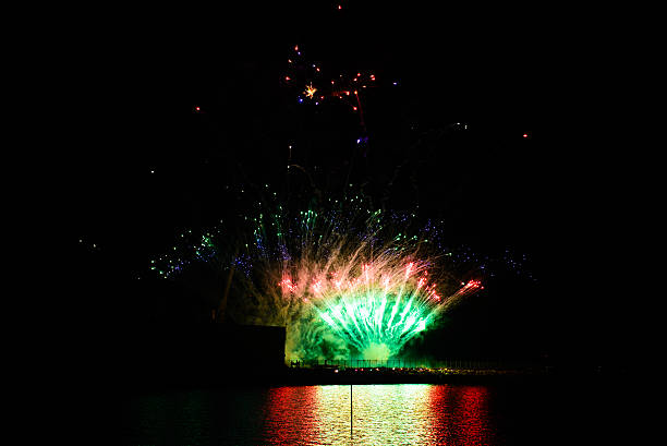 istock Fireworks in the night sky 510393949