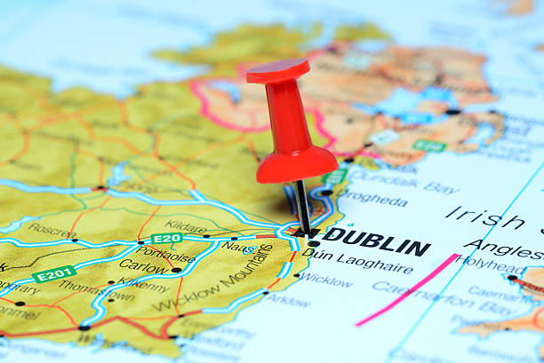 istock Dublin pinned on a map of europe 510394475