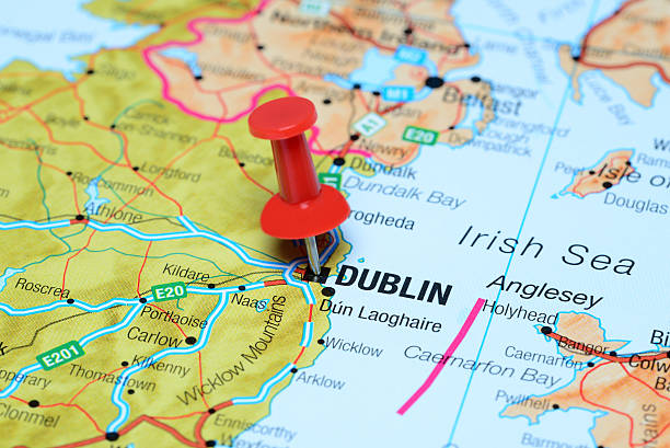 istock Dublin pinned on a map of europe 510394483