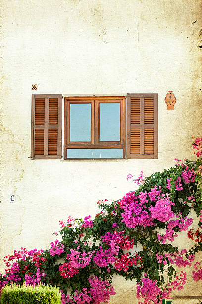 istock Window with open wooden shutters 510395769