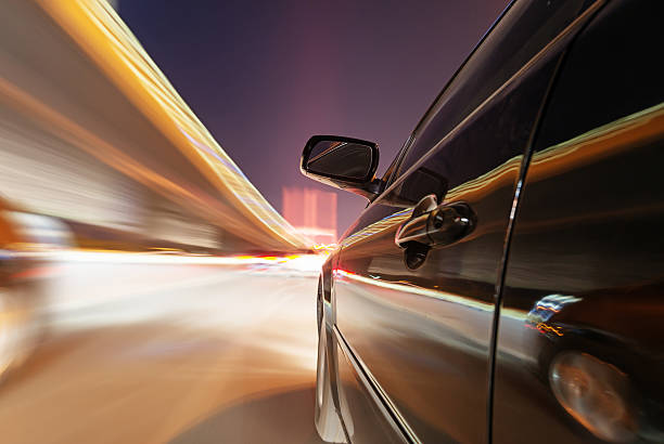 istock car on the road with motion blur background 510395893