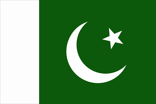 flat pakistani flag