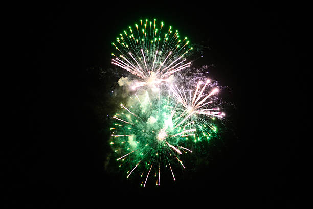 istock Fireworks in the night sky 510397827