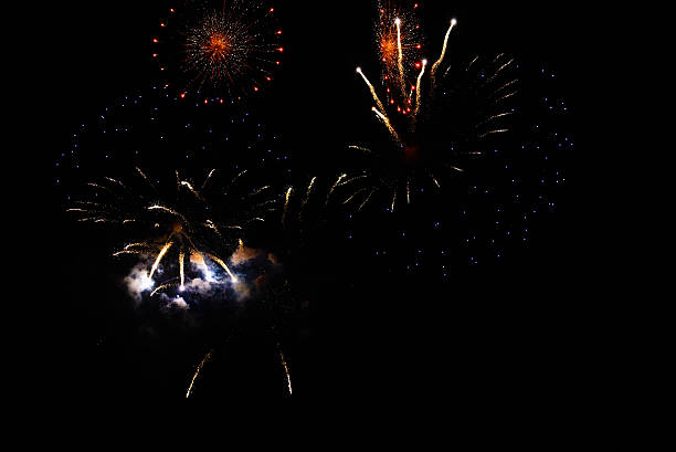 istock Fireworks in the night sky 510397847