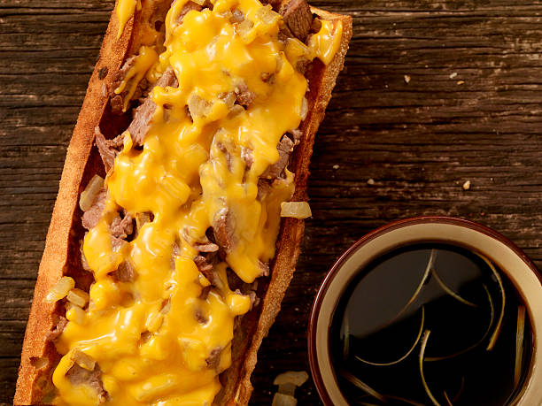 istock Philly Cheese Steak Sandwich with Au Jus 510397876