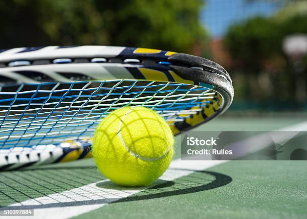 Tennis Stock Photo - Download Image Now - Tennis, Tennis Racket, Sports Court