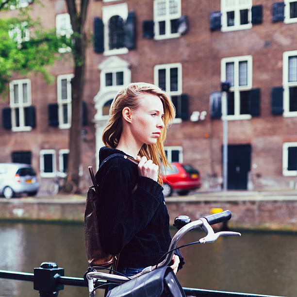istock Dutch woman in autumn 510397921