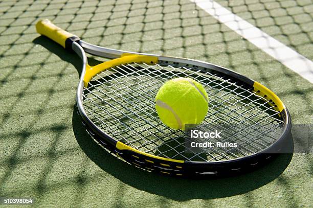 Tennis Stock Photo - Download Image Now - No People, Sport, Green Color