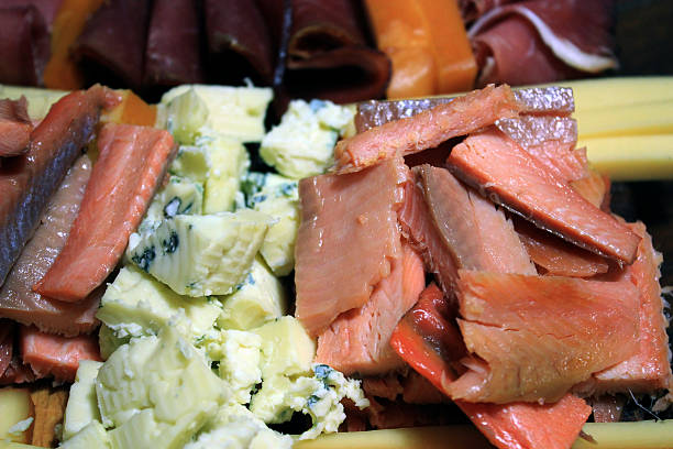 Smoked salmon and cheese mix