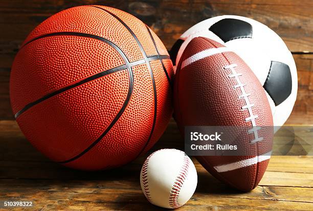 The Most Famous Sports Stock Photo - Download Image Now - Soccer, Soccer Ball, American Football - Ball