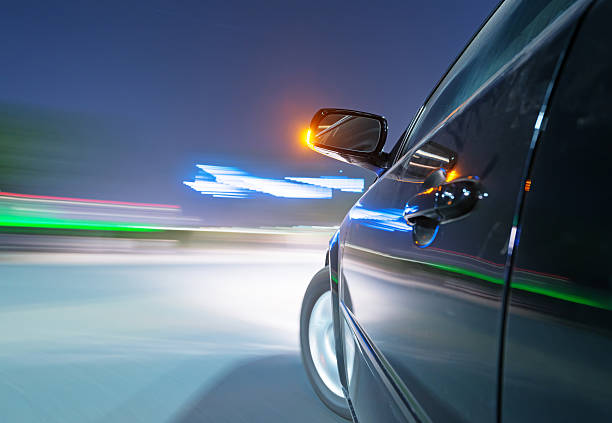 istock car on the road with motion blur background 510398631