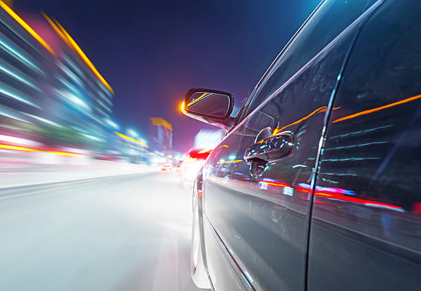 istock car on the road with motion blur background 510398637