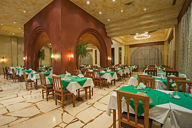 istock Interior of a luxury hotel restaurant 510398638