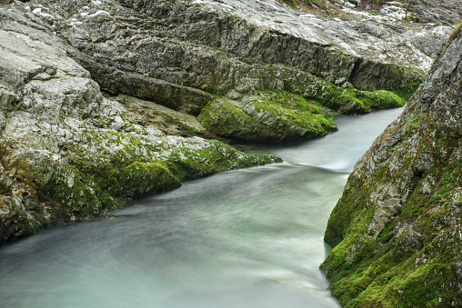 Small creek of Weissbach in Bavaria